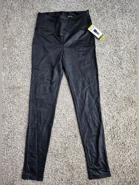 Seven7 Black Faux Leather Leggings